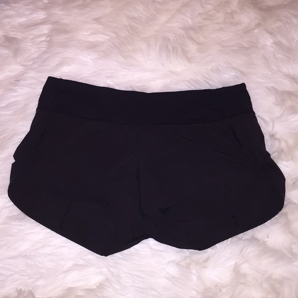 Black Lululemon Speed Up Shorts